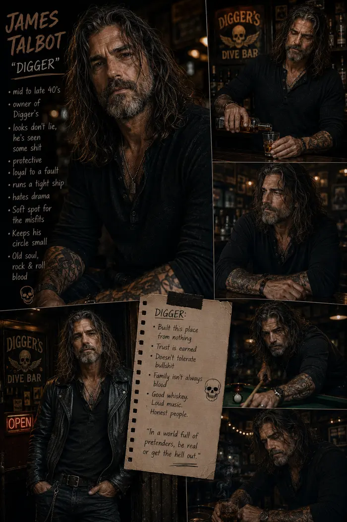 Character artwork of James “Digger” Talbot