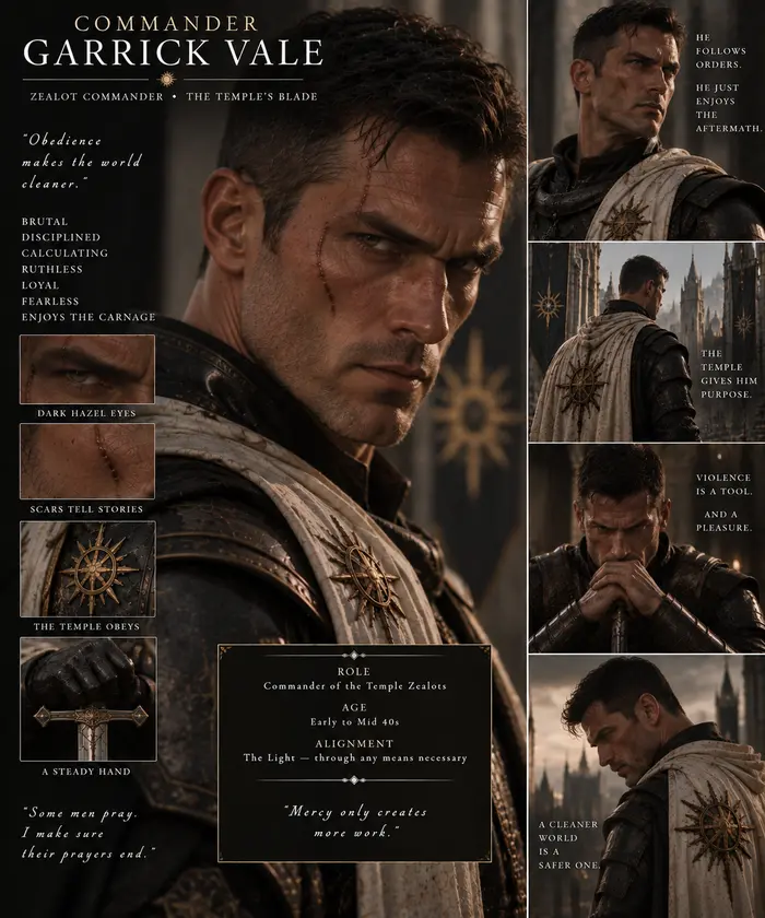 Character artwork of Garrick Vale
